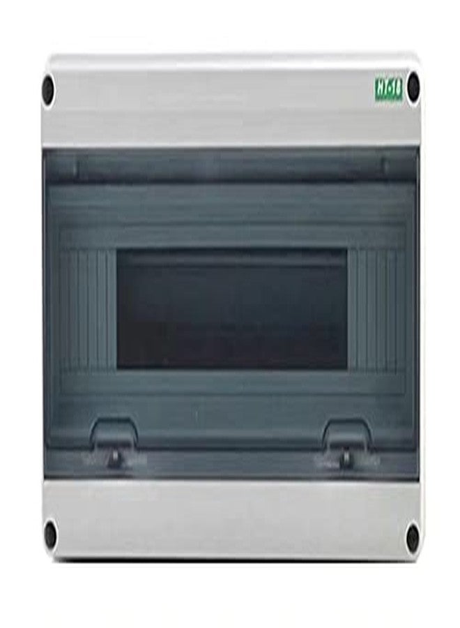 Power Circuit Breaker Box Distribution Protection Box IP65 ABS Transparent Cover Waterproof Power Supply Electronic Junction Box for Indoor Wall Circuit Breaker 18 Way 14.37x7.67x4.33 Inches - Image 1